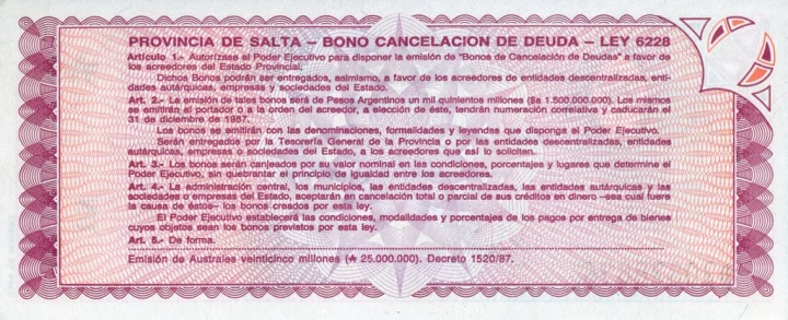 Argentyna 1 austral 1987 P-S2612e