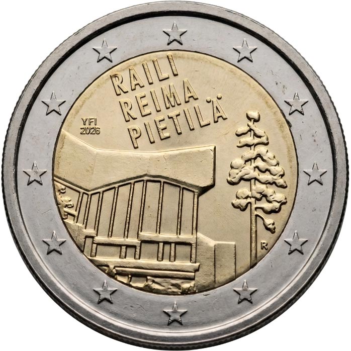 2 euro Finlandia Raila and Reima Pietilä 2026