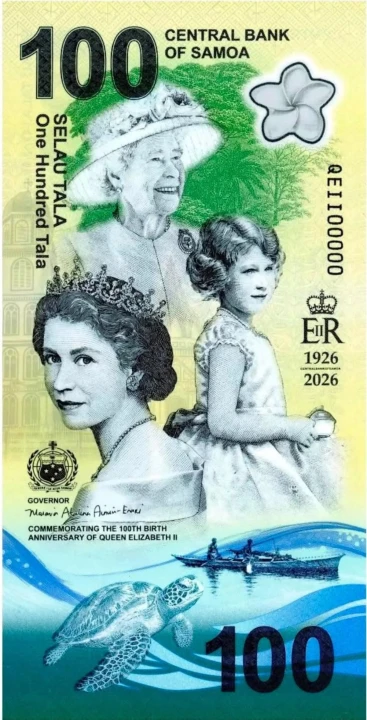 Samoa 100 tala urodziny królowej 2026 P-56
