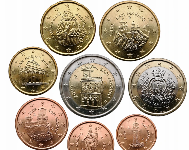 Euro set San Marino x8 zestaw menniczy 2009