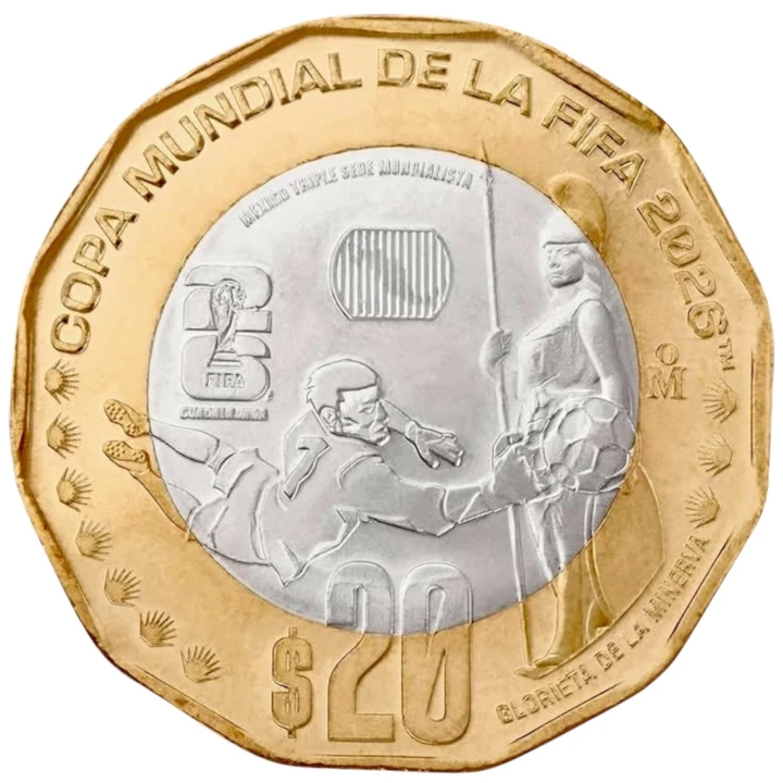 Meksyk 20 pesos x4  Mistrzostwa Świata FIFA 2026