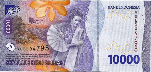 Indonezja 10 000 rupii Frans Kaisiepo 2025 P-165d