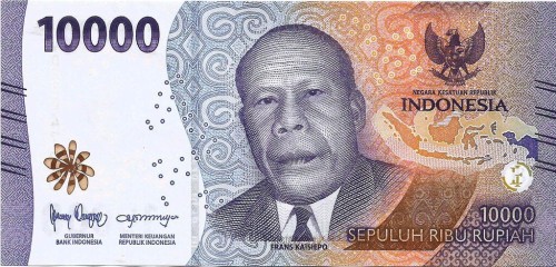 Indonezja 10 000 rupii Frans Kaisiepo 2025 P-165d