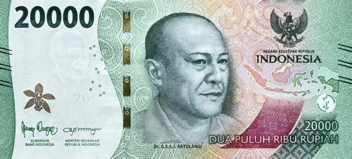 Indonezja 20 000 rupii G.S.S.J. Ratulangi 2026 P-166e