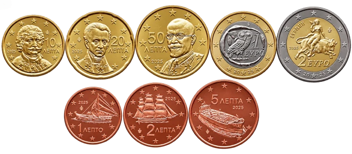 Euro set GRECJA zestaw menniczy x 8 2025