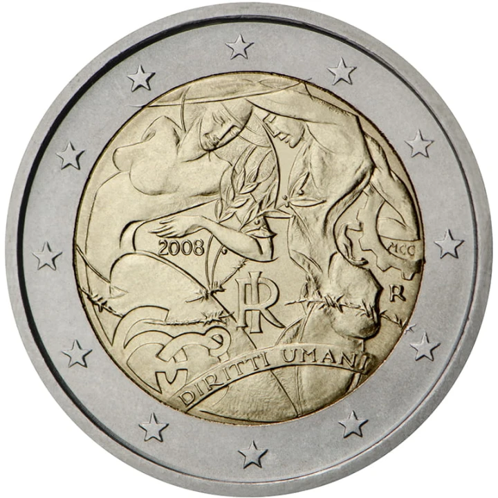 2 € Włochy Deklaracja Praw Człowieka 2008
