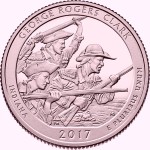 USA 25 c Park George Rogers Clark 2017 nr40 24K Au