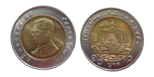 Tajlandia 10 baht 2009
