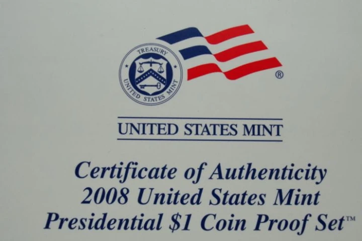 USA Proof set 4 x 1$ Prezydenci "S" 2008