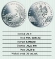 20 zł Żółw błotny  (łac.Emys orbicularis) 2002