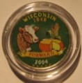 USA 25 c Wisconcin 2004 KOLOR