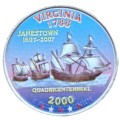 USA 25 c VIRGINIA  2000 KOLOR