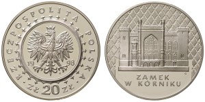 20 zł Zamek w Kórniku 1998
