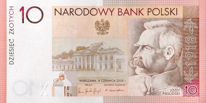 Banknot 10 zł 90. rocznica odzyskania niepodległości 2008