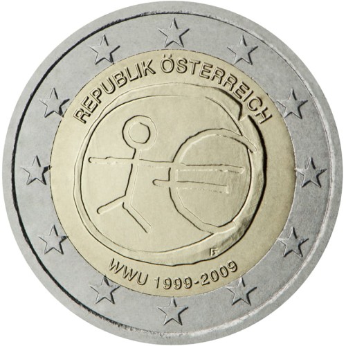 2 euro Austria 10 lat strefy euro 2009