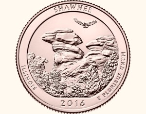 USA 25 c Park narodowy Shawnee 2016 nr 31 24k Au
