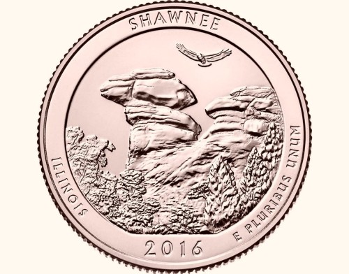 USA 25 c Park narodowy Shawnee 2016 nr 31 24k Au