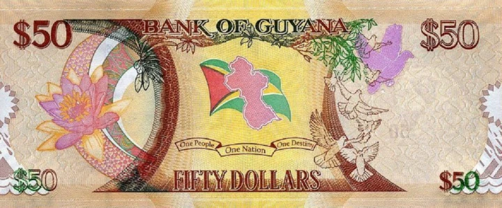 Gujana 50 $ 50-lecie Niepodległości 2016 P-41