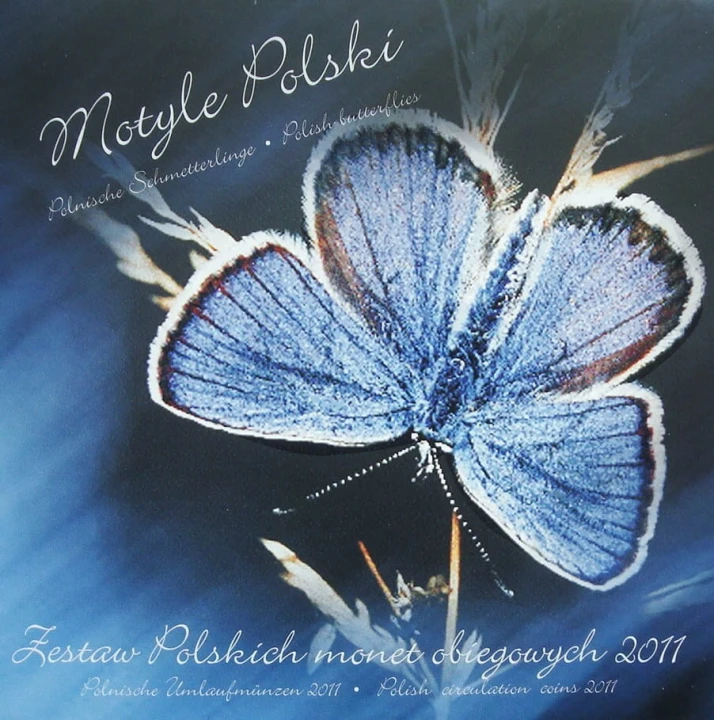 Polskie monety obiegowe Motyl x 7 2011