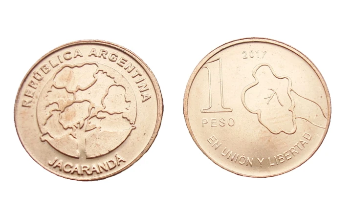 Argentyna 1 peso Jacaranda 2017