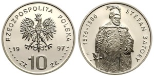10 zł Stefan Batory półpostać 1997