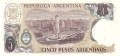 Argentyna 5 argentino San Martin 1983 P-312