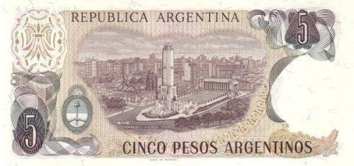 Argentyna 5 argentino San Martin 1983 P-312