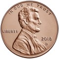 USA 1 cent A. Lincoln E Pluribus Unum 2018