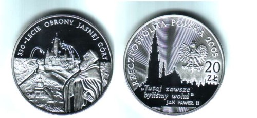 20 zł Obrona Jasnej Góry 2005