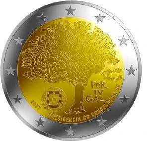 2 € Portugalia Przewodnictwo UE 2007