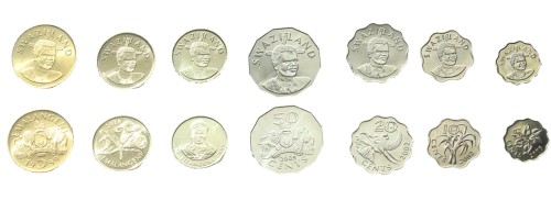 Zestaw menniczy Swaziland x 7