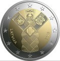 2 euro Łotwa 100 lat państw nadbałtyckich 2018