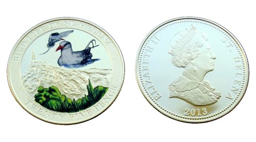 Wyspa Św. Heleny 25p Ptaki - Faeton białosterny 2013