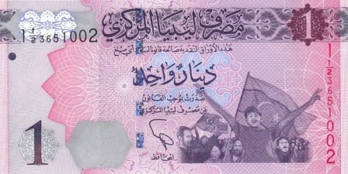 Libia 1 Dinar Rewolucja 2013 P-76