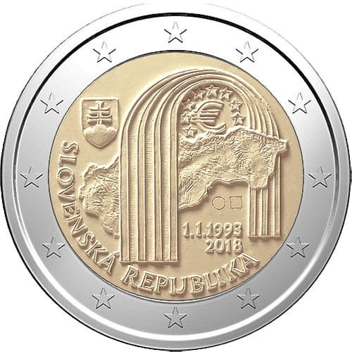 2 euro Słowacja 25 lat republiki 2017 