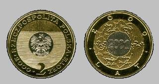 2 zł Rok 2000