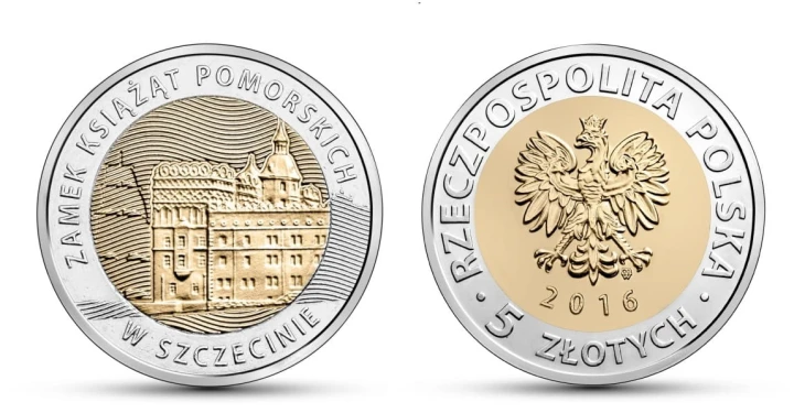5 zł Zamek Książąt Pomorskich w Szczecinie  2016.jpg