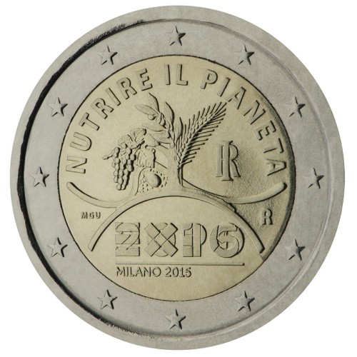 2 euro Włochy Expo Mediolan 2015