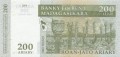 Madagaskar 200 ariary Aloalo 2004/2016 P-87c