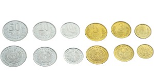 Zestaw menniczy Uzbekistan x 6 1994