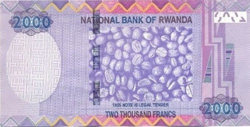 Rwanda 2000 franków Kawa 2014 P-40a