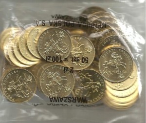 2 zł worek 50 szt. 450 lat Poczty Polskiej 2008