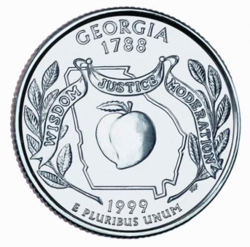 USA 25 c Georgia 1999