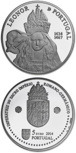 5 € Portugalia Eleonora Portugalska 2014
