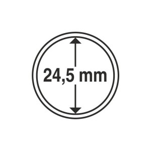 Kapsel 24,5 mm idealny na 50 eurocentów