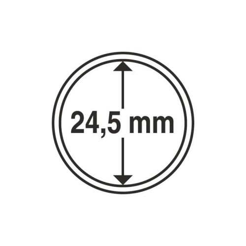 Kapsel 24,5 mm idealny na 50 eurocentów
