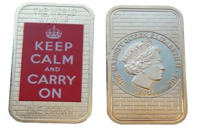 Tristan Da Cunha 1 crown Plakaty wojenne - Keep calm and carry on 2014