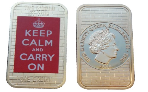 Tristan Da Cunha 1 crown Plakaty wojenne - Keep calm and carry on 2014