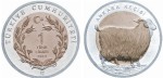 Turcja 1 lira Koza angorska 2015