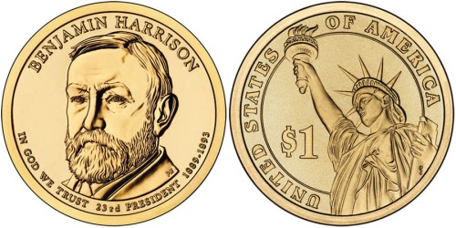 USA 1 $ Benjamin Harrison 2012 nr 23